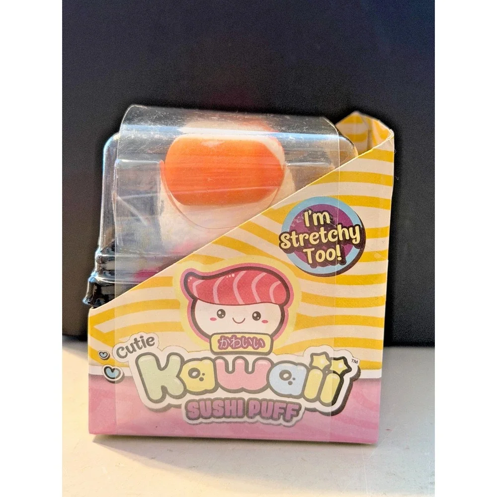 New Ja-Ru Kawaii Cutie Sushi Puff Squishy Toys Sensory Stress Relief Puffs